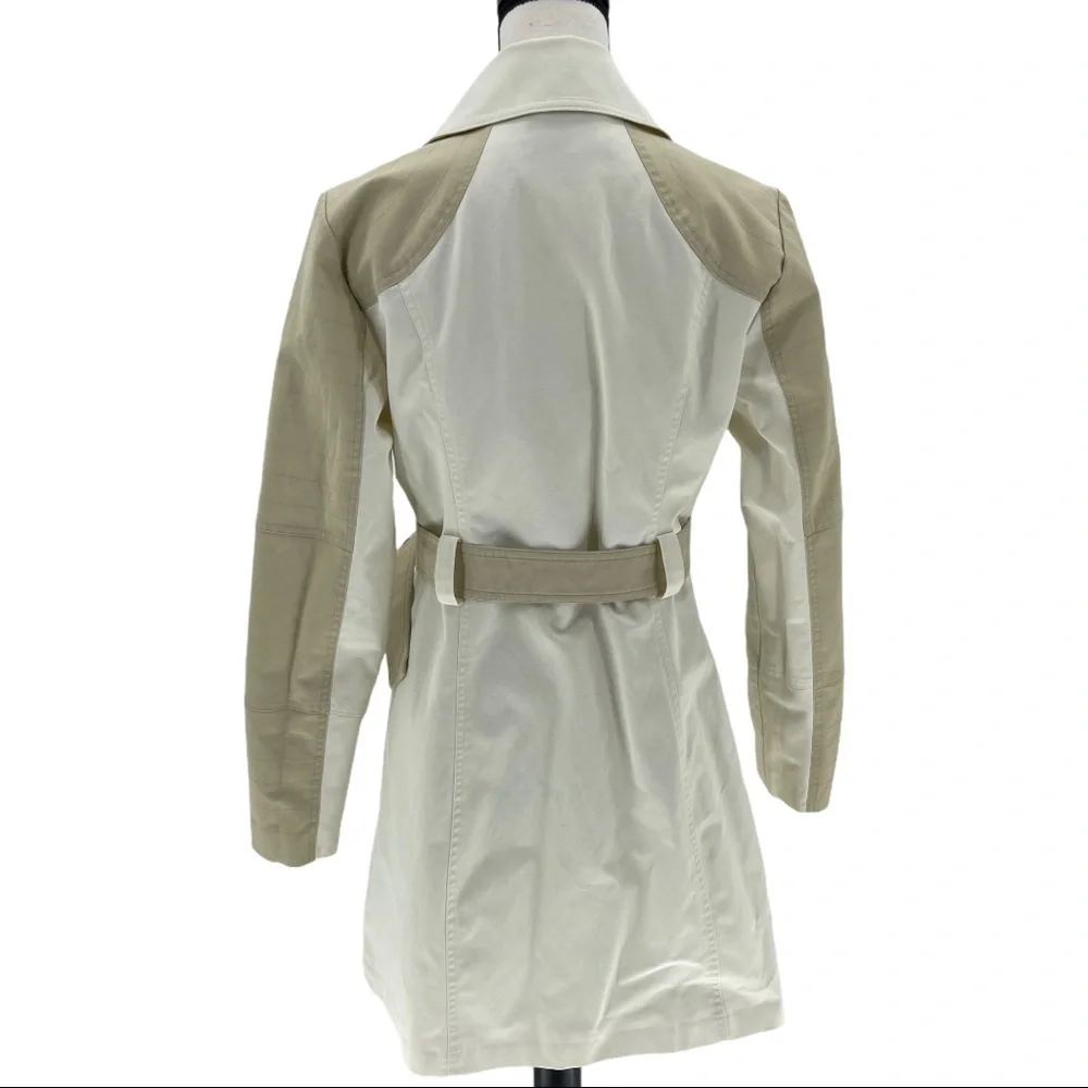 New York & Company Asymmetrical Zip Rain Coat Sz M - Picture 5 of 13
